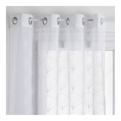 Alpha 55 Blanc Voilage Brodé Mia 140 x 240 cm Blanc