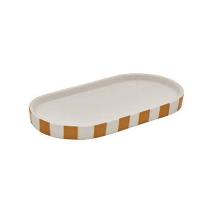 Alpha 55 Blé Plateau Strio en céramique – design élégant