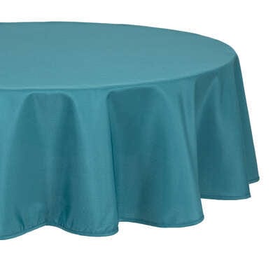 Alpha 55 bleu canard Nappe anti tâche D180 cm