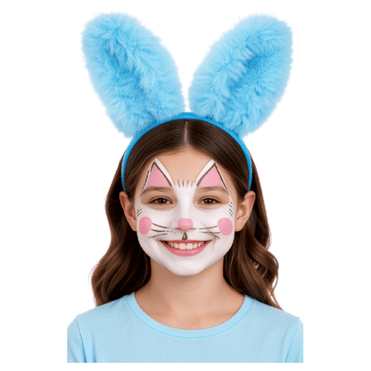 Alpha 55 Bleu ciel Serre-Tête Enfant Oreilles Lapin en Peluche