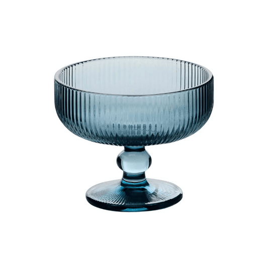 Alpha 55 Bleu Coupe à glace striée EMA – Élégante & pratique