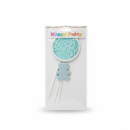 Alpha 55 Bleu DECO GATEAU 3P BABY SHOWER