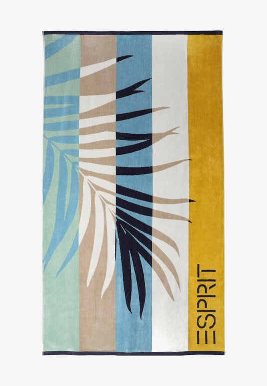 Alpha 55 bleu Drap de plage 100x180 ESPRIT FEUILLE