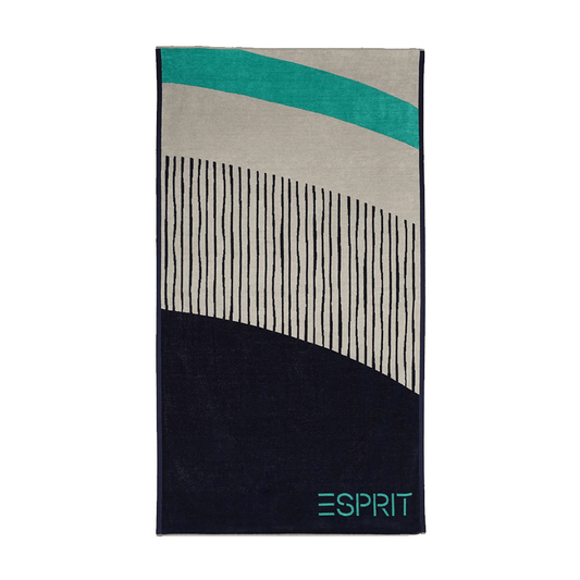 Alpha 55 bleu Drap de plage 100x180 ESPRIT LAMELLES