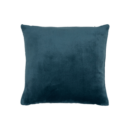 Alpha 55 Bleu Egéen Coussin Flanelle Ollis 38 x 38 cm en Polyester
