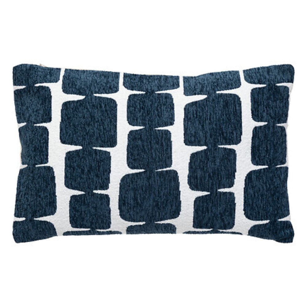 Alpha 55 Bleu Egéen Housse de Coussin Chenille "Jeni"