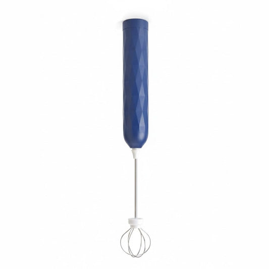 Alpha 55 Bleu marin Mousseur à lait manuel avec manche – Simple et efficace
