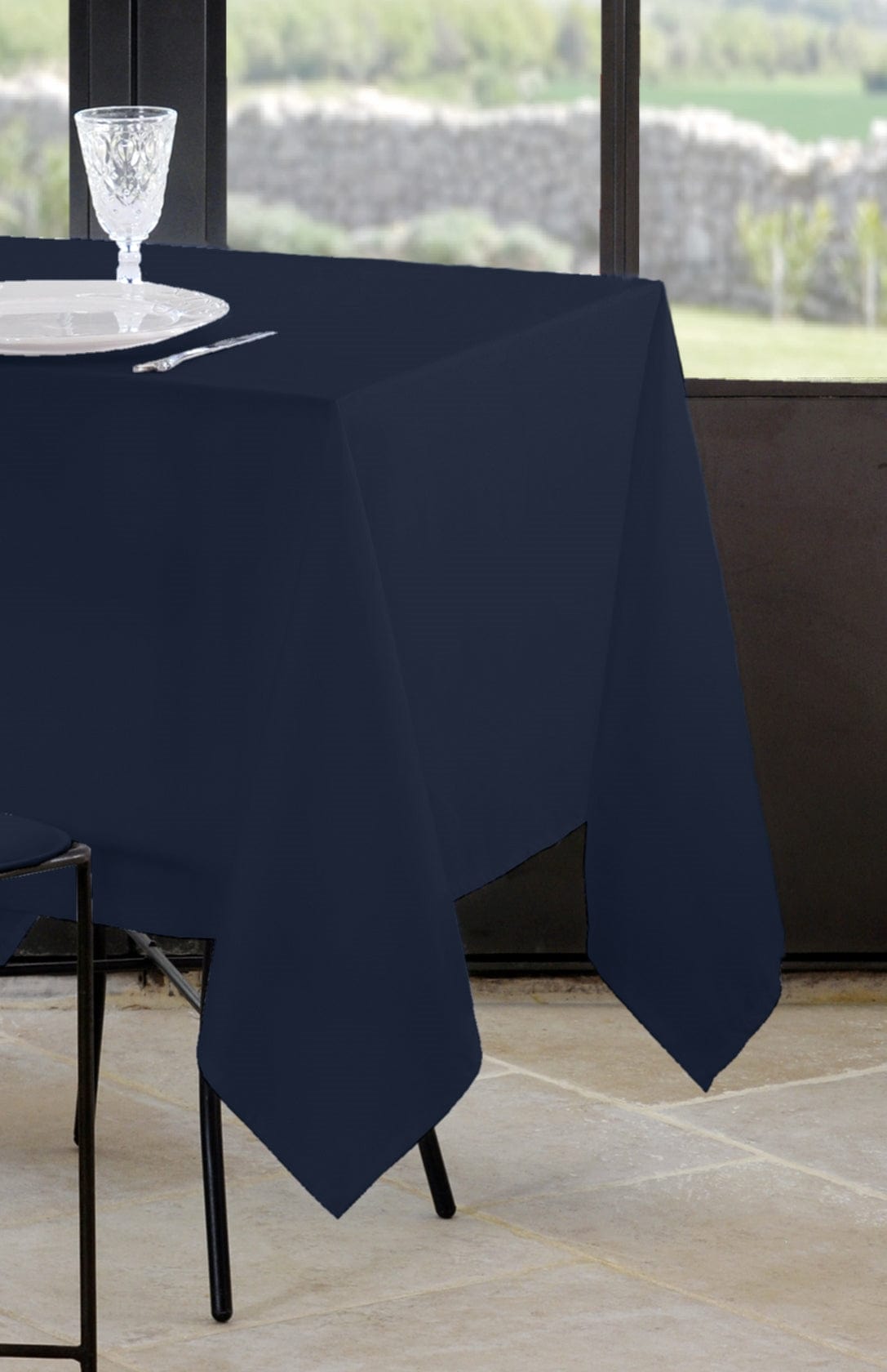 Alpha 55 Bleu marine Nappe NELSON 145x200 cm