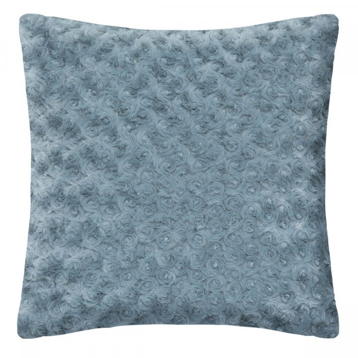 Alpha 55 Bleu orage Coussin Fourrure bouclée  45x45 cm