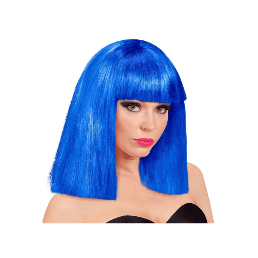 Alpha 55 Bleu Perruque de Showgirl – Look glamour et festif Alpha55