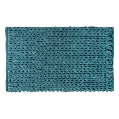 Alpha 55 Bleu pétrole Tapis de bain 50x75 cm  EPAIS