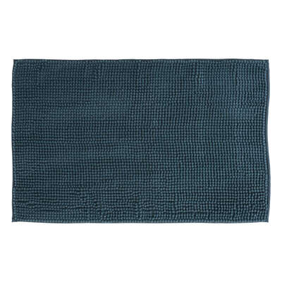 Alpha 55 Bleu pétrole Tapis de bain 50x80 cm  CHENILLE COURT