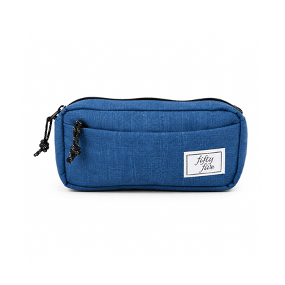 Alpha 55 Bleu Trousse 2 Compartiments Chiné