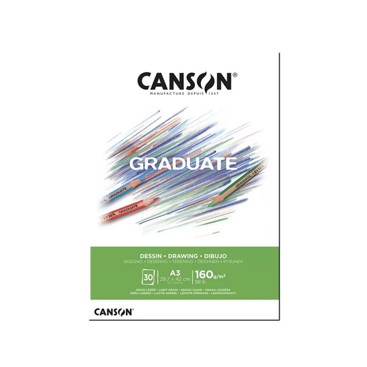 Alpha 55 Bloc dessin canson graduate 30 feuilles A3