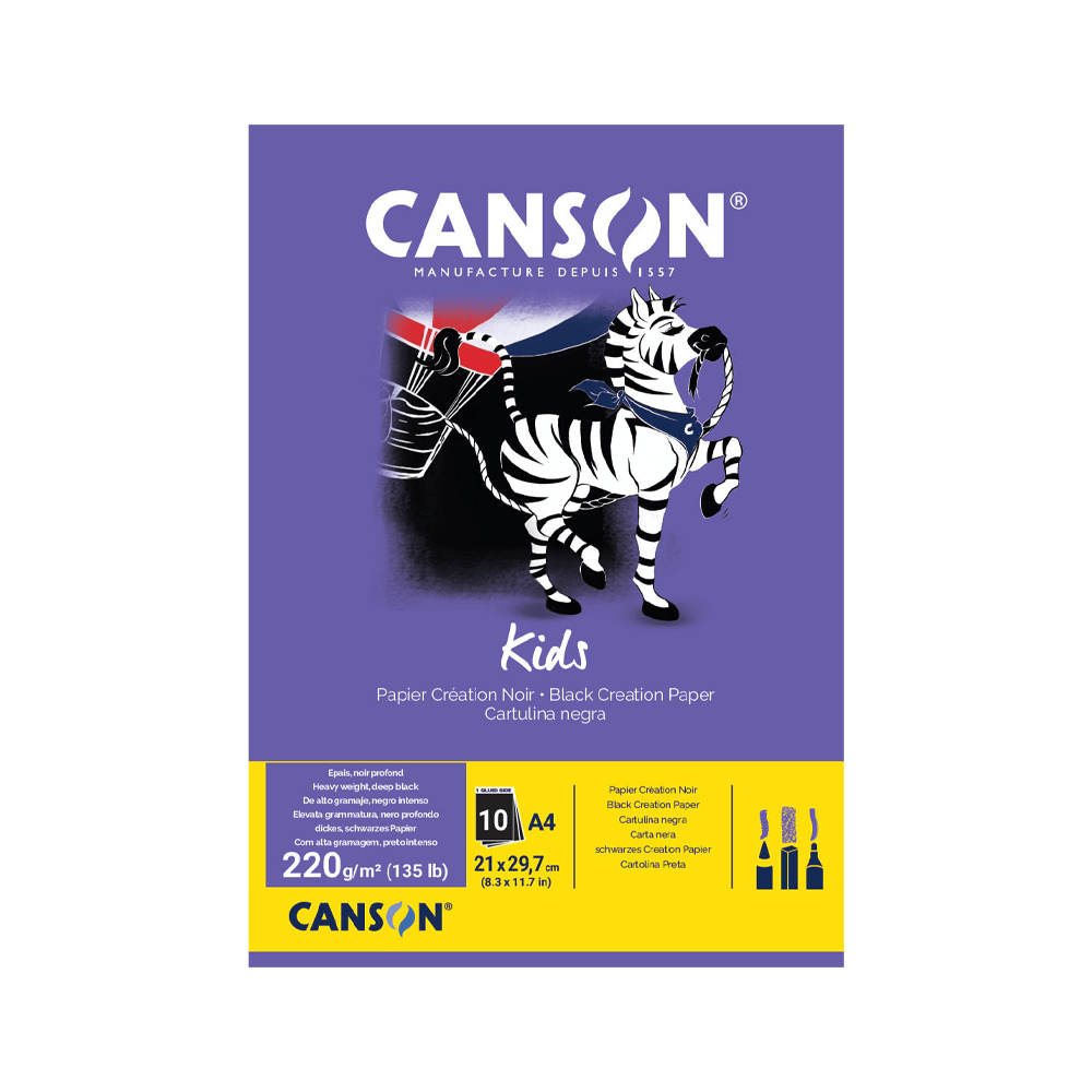 Alpha 55 Bloc dessin canson kids 10 feuillles A4