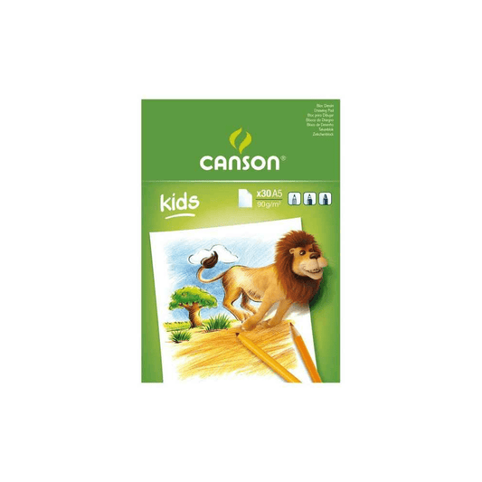 Alpha 55 Bloc dessin canson kids 30 feuilles A5