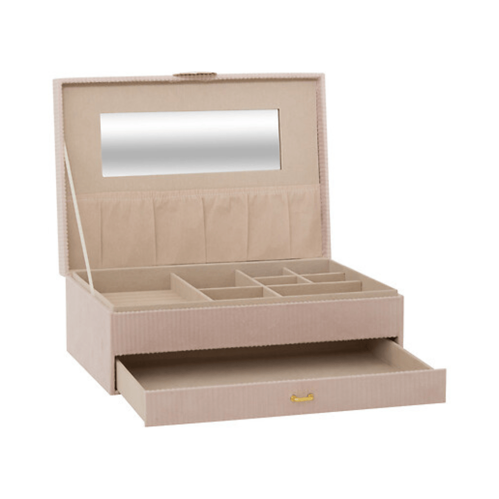 Alpha 55 Boîte à Bijoux 1 Tiroir Enya Beige Élégante