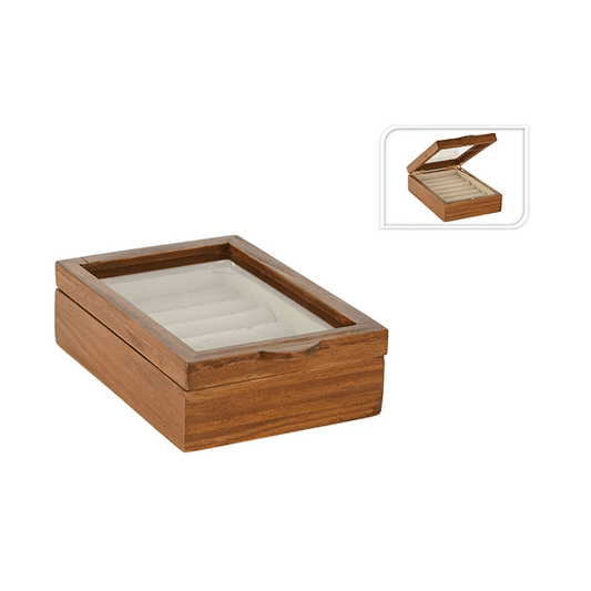 Alpha 55 Boîte à bijoux en bois élégante rangement