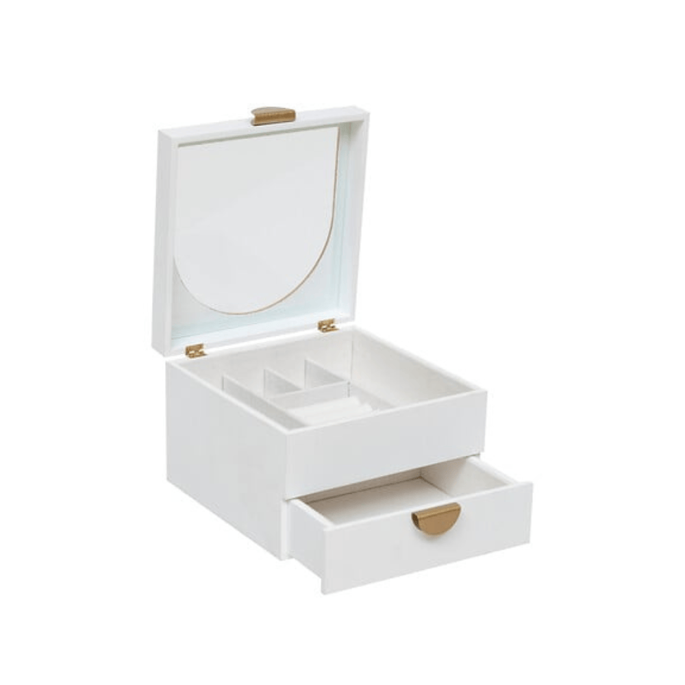 Alpha 55 Boîte à bijoux Wild Romance 2 tiroirs blanc