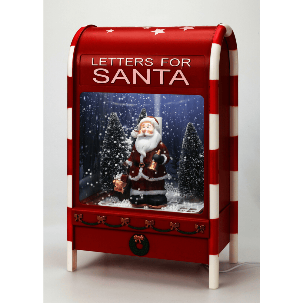 Alpha 55 Boîte à lettres lumineuse Noël avec Père Noël & musique