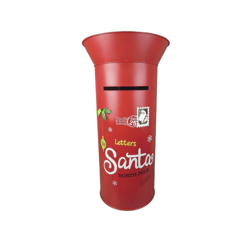 Alpha 55 Boîte aux lettres en métal rouge – Spécial Noël