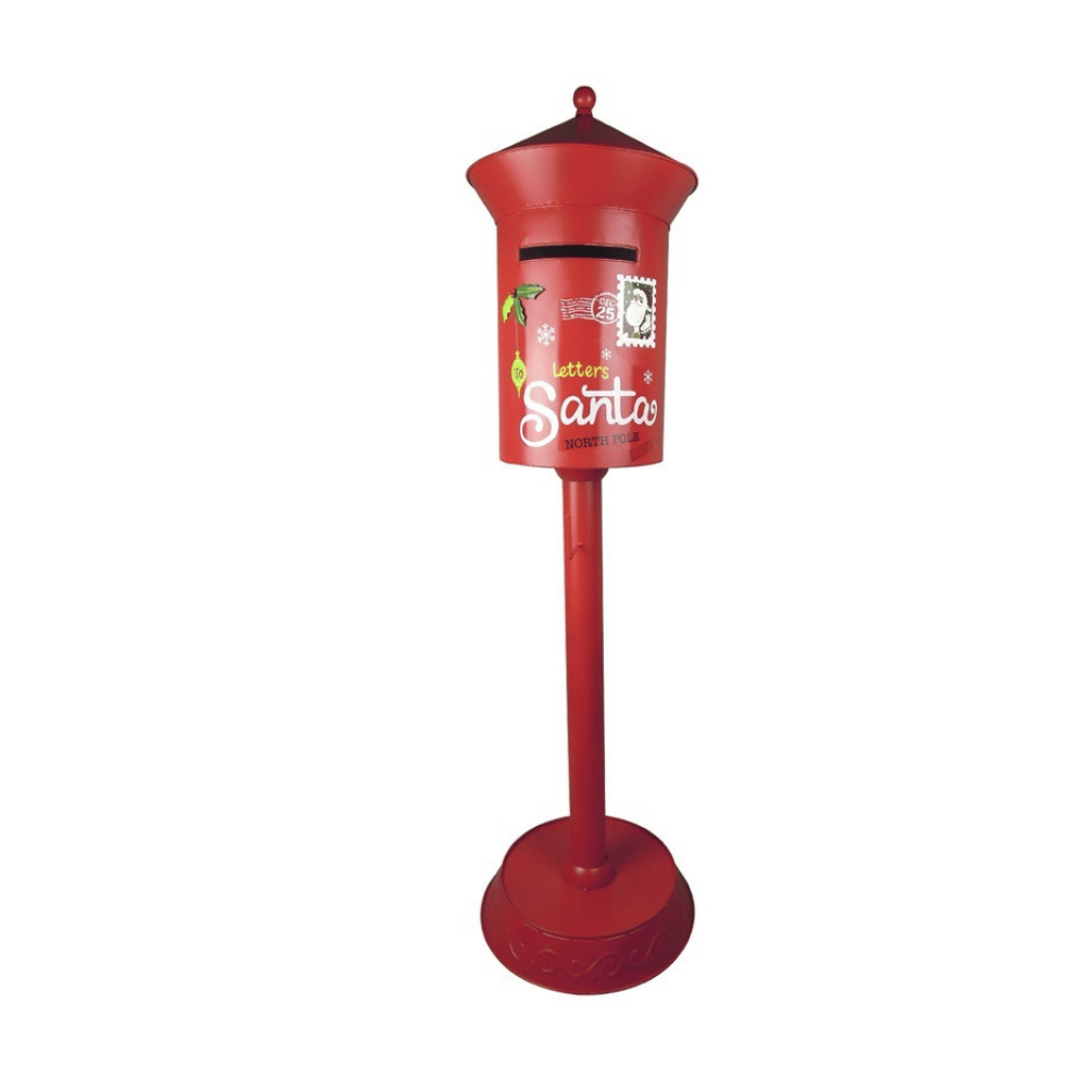 Alpha 55 Boîte aux lettres métal rouge – Décoration de Noël