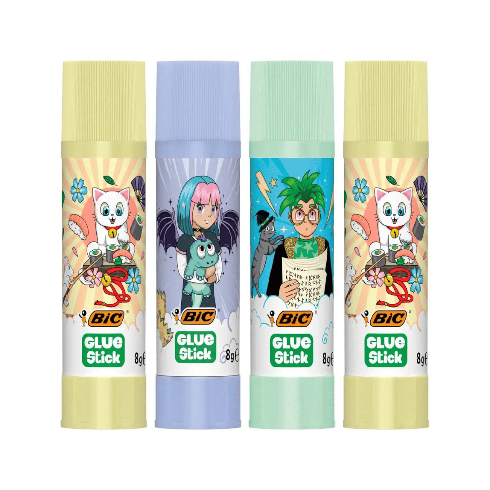 Alpha 55 Boîte de 4 BIC Bâtons de Colle Manga