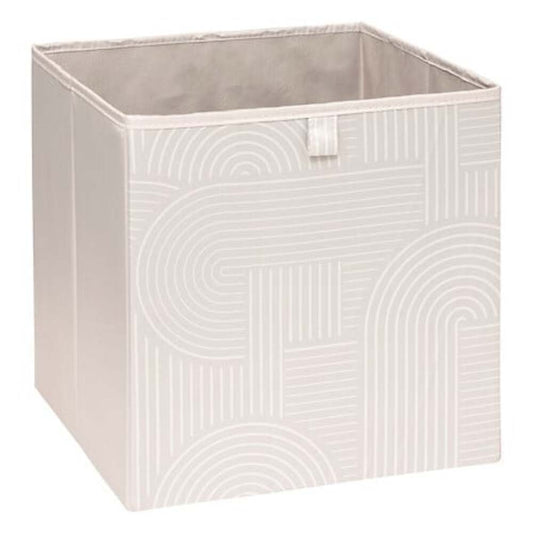 Alpha 55 Boîte de rangement Arche imprimée beige en polyester