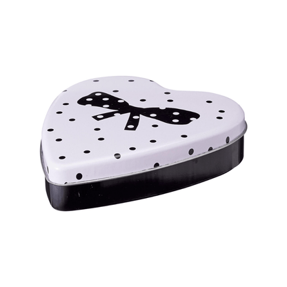 Alpha 55 Boîte de rangement en métal en forme de cœur décorative