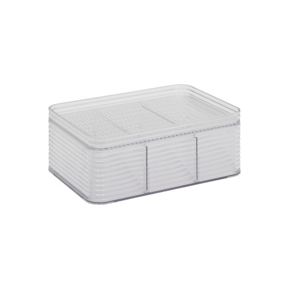 Alpha 55 Boîte de Rangement Plastor 3 Compartiments M en PET
