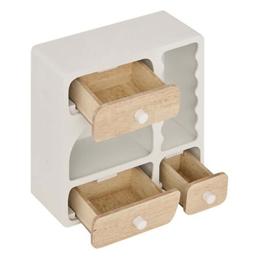 Alpha 55 Boîte en bois 3 tiroirs “Chérie” – Rangement déco