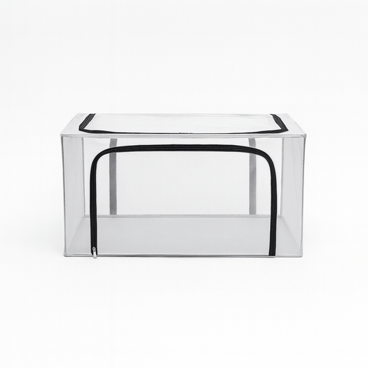 Alpha 55 Boîte pliable en plastique avec zip 24L transparente