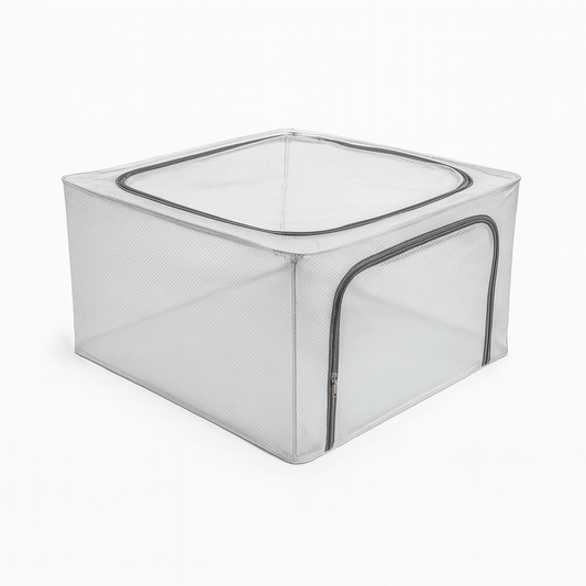 Alpha 55 Boîte pliable en plastique avec zip 66L transparente