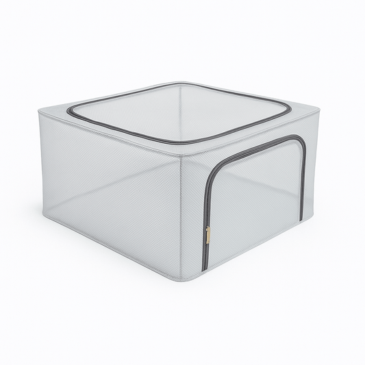 Alpha 55 Boîte pliable en plastique avec zip 80L transparente