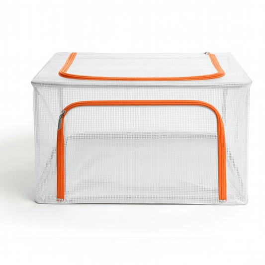 Alpha 55 Boîte pliable plastique 100L transparente avec zip