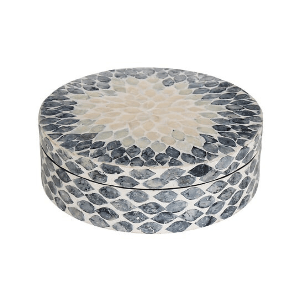 Alpha 55 Boîte Ronde Sheila Ø 25,5 cm en Nacre