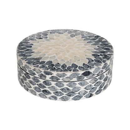 Alpha 55 Boîte Ronde Sheila Ø 25,5 cm en Nacre