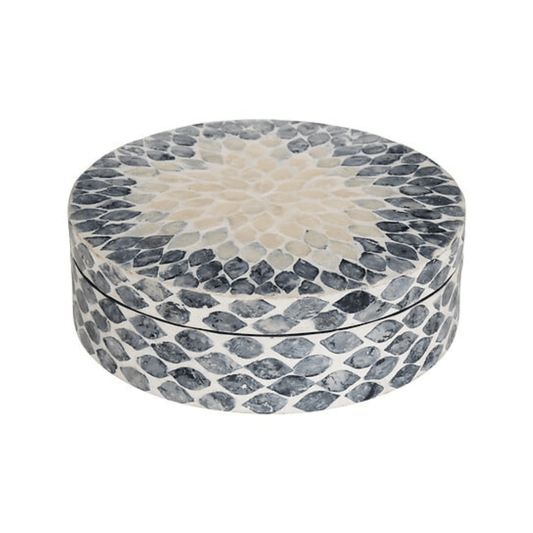 Alpha 55 Boîte Ronde Sheila Ø 25,5 cm en Nacre
