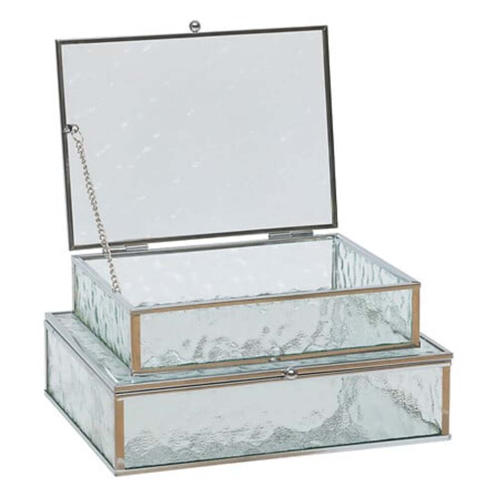 Alpha 55 Boîtes à bijoux en verre et métal