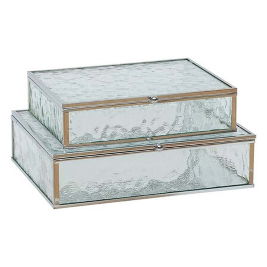 Alpha 55 Boîtes à bijoux en verre et métal