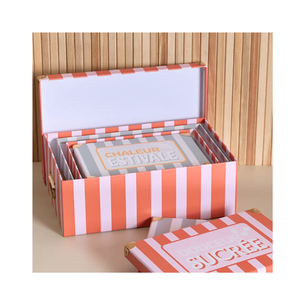 Alpha 55 Boîtes Box Fruity en carton déco rangement