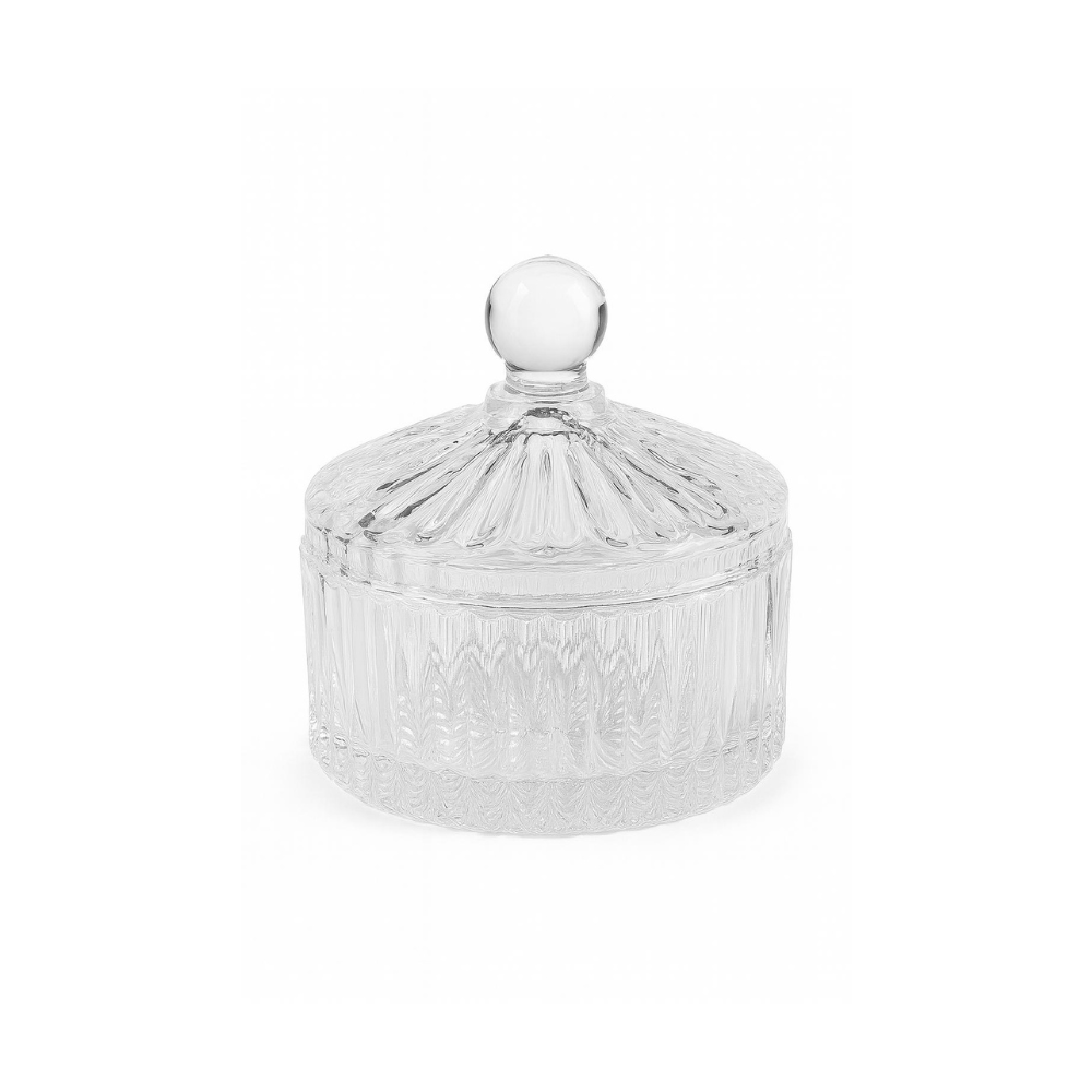 Alpha 55 Bonbonnière en Verre Transparent – Élégante & Pratique