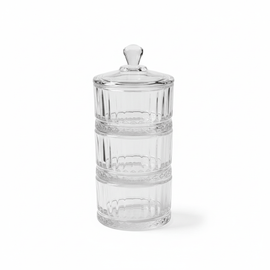 Alpha 55 Bonbonnière mini 3 étages décorative et élégante