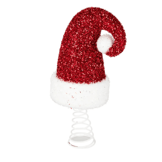Alpha 55 Bonnet paillettes rouge – Accessoire festif de Noël