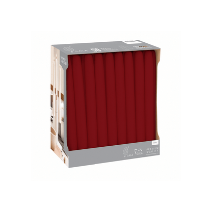 Alpha 55 Bordeaux Lot de 50 bougies flambeau