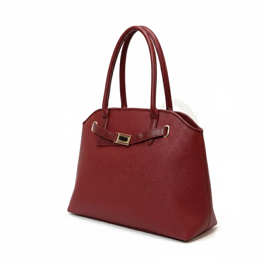 Alpha 55 Bordeaux Sac à Main Signature – Élégance