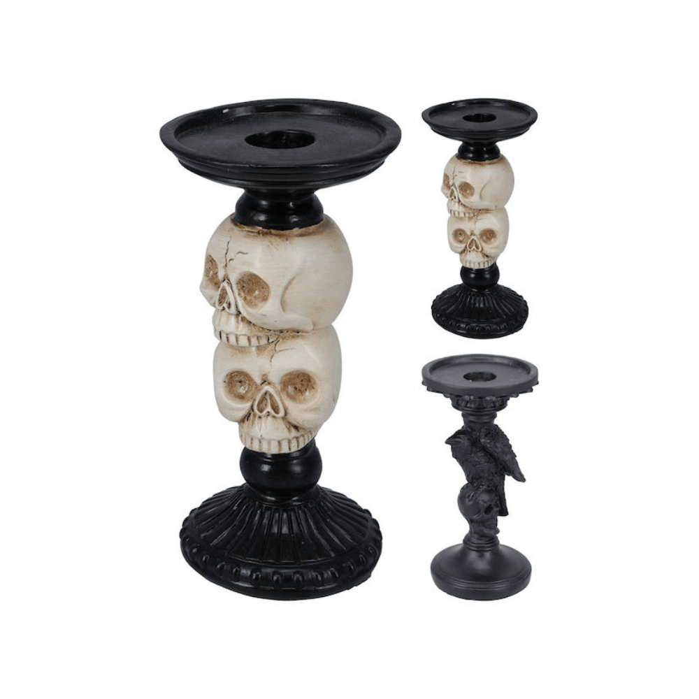 Alpha 55 Bougeoir Décoré 18 cm – Décoration Halloween