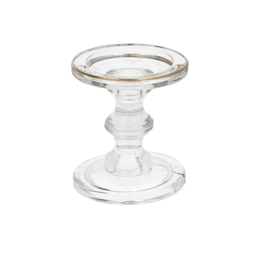 Alpha 55 Bougeoir en verre - base large