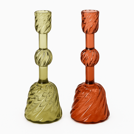 Alpha 55 Bougeoir en verre décoratif