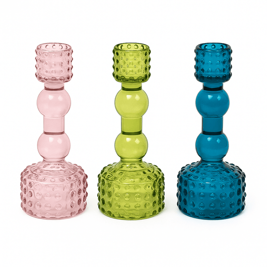 Alpha 55 Bougeoir en verre décoratif